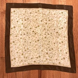 Vintage Oscar de la Renta silk square neck scarf